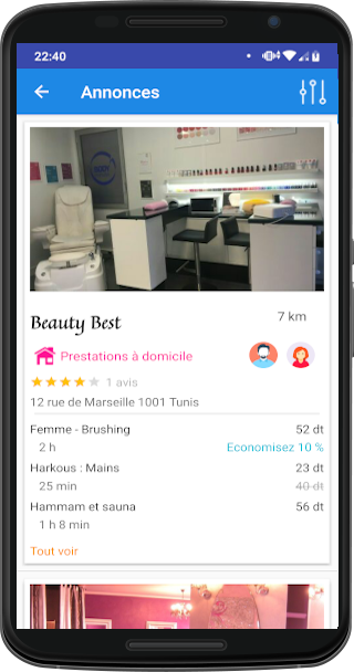 Salons beauté en Tunisie